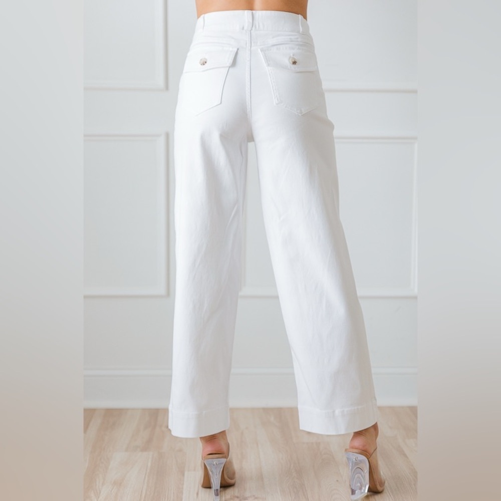 SPANX Stretch Twill Cropped Wide Leg - Picture 5 of 9